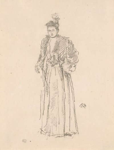 Portrait Study: Miss Charlotte R. Williams by James Abbott McNeill Whistler