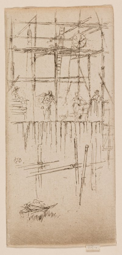 Savoy Scaffolding by James Abbott McNeill Whistler