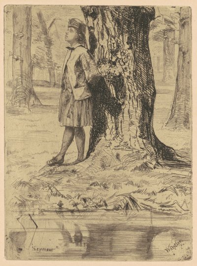 Seymour Standing Under a Tree by James McNeill Whistler