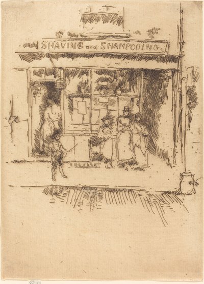 Shaving and Shampooing by James Abbott McNeill Whistler
