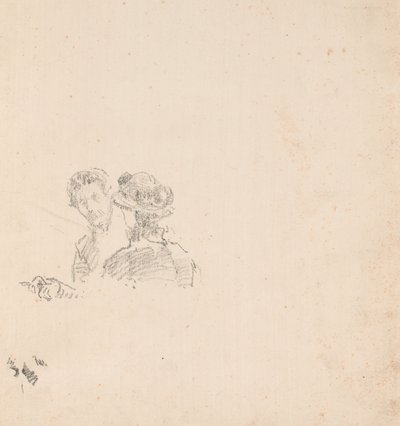 Sketch: Self-Portrait with Miss R. Birnie Philip by James McNeill Whistler
