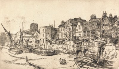 The Adam and Eve Tavern, Old Chelsea by James Abbott McNeill Whistler