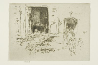The Barrow - Quartier des Marolles, Brussels by James Abbott McNeill Whistler