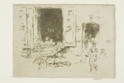 The Barrow - Quartier des Marolles, Brussels by James Abbott McNeill Whistler