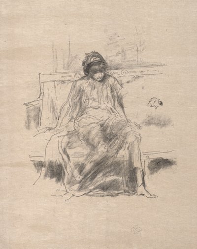 The Draped Figure Seated by James McNeill Whistler