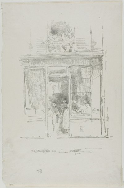 The Laundress: "La Blanchisseuse de la place Dauphine" by James Abbott McNeill Whistler