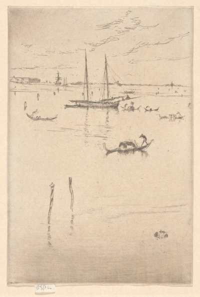 The Little Lagoon, from the First Venice Set by James Abbott McNeill Whistler