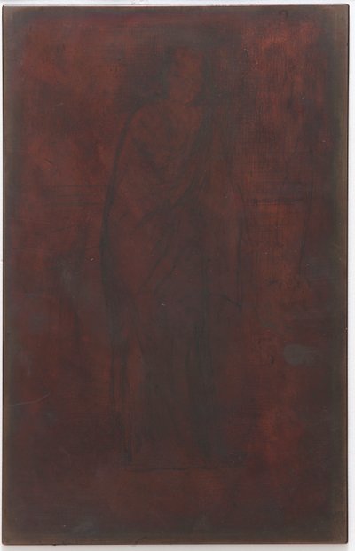 The Model Resting: Printing Plate/Block by James Abbott McNeill Whistler