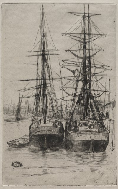 The Two Ships by James McNeill Whistler