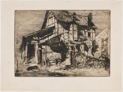 The Unsafe Tenement. One of the Twelve Etchings from Nature (The French Set) by James Abbott McNeill Whistler