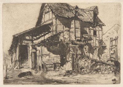 The Unsafe Tenement, from the French Set (Twelve Etchings from Nature) by James McNeill Whistler