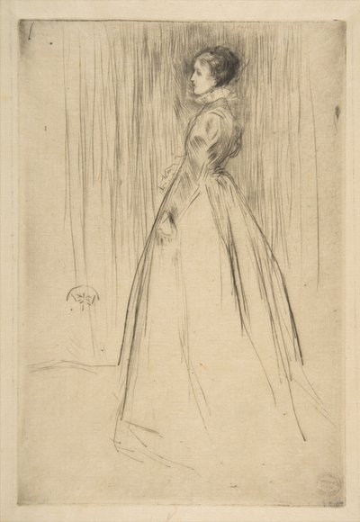 The Velvet Dress (Mrs. Leyland) by James McNeill Whistler