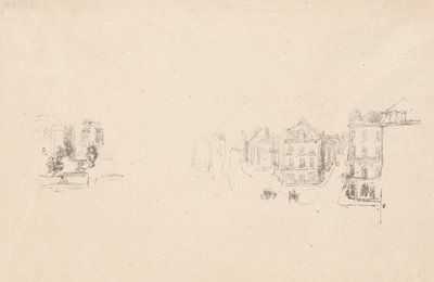Two Trial Sketches: A. Grand Rue, Dieppe; B. An Interior by James Abbott McNeill Whistler