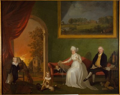 Portrait of Robert Mynors and His Family, 1797 by James Millar