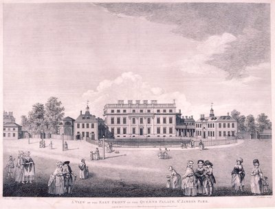 East Front of Buckingham House, Westminster, London, 1796 by James Miller