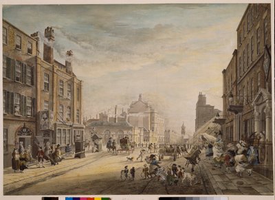 View Towards Hanover Square Showing Holles Street, London by James Miller