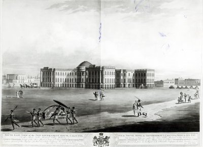South East View of the New Government House, Calcutta by James Moffat