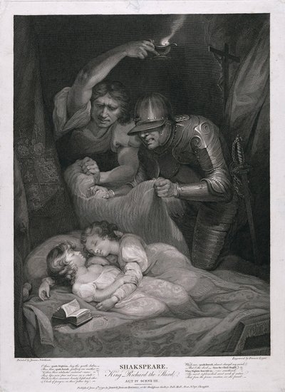 King Richard the Third: Act IV, Scene III The Murder of the Princes in the Tower by James Northcote
