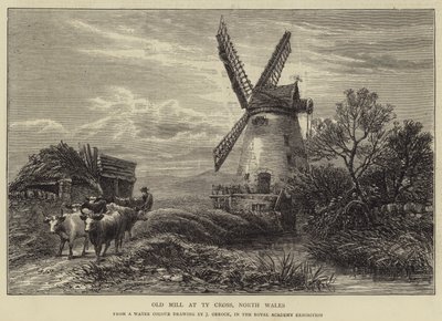 Old Mill at Ty Corss, North Wales by James Orrock