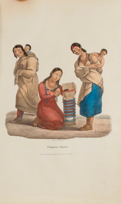 Chippeway Women, from The Aboriginal Portfolio by James Otto Lewis