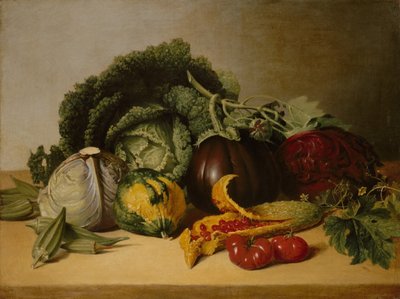 Still Life: Balsam Apple and Vegetables by James Peale