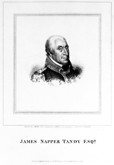 James Napper Tandy, engraved by James Heath, 1815 by James Petrie