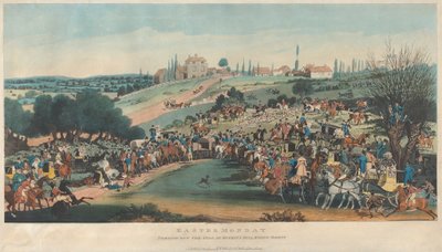 Easter Monday. 1. Turning out the Stag at Buckits Hill, Epping Forest by James Pollard