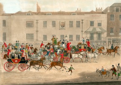 North Country Mails at the Peacock, Islington by James Pollard