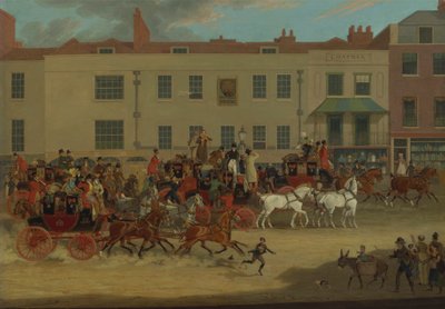 North Country Mails at the Peacock, Islington by James Pollard