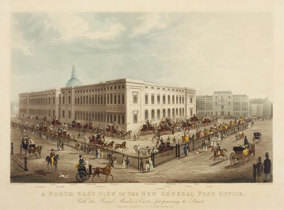 North East View of the New General Post Office by James Pollard
