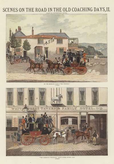 Scenes on the Road in the Old Coaching Days by James Pollard