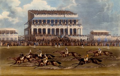 The Grand Stand at Epsom Races (print made by Charles Hunt, 1836) by James Pollard