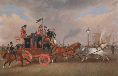 The Last of the Mail Coaches at Newcastle upon Tyne by James Pollard