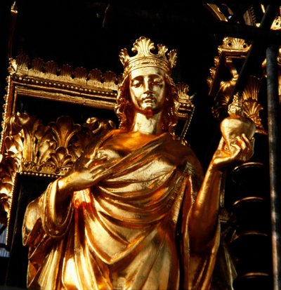 Charity, One of the Four Christian Virtues from the Canopy Tower of the Albert Memorial, Completed in 1876 by James Redfern