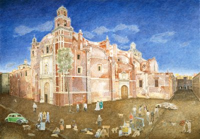 Women Fighting outside the Church of Santa Catarina by James Reeve