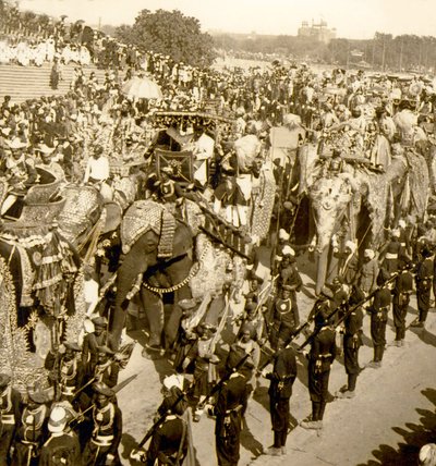The Great Durbar Procession, Delhi, India. 1903 by James Ricalton