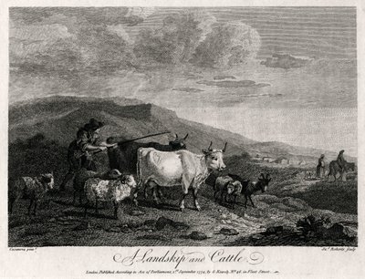 A Landscape and Cattle by James Roberts