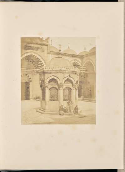 Ablution fountain in the courtyard of the New Mosque by James Robertson