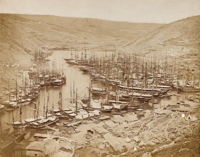Balaklava Harbour, looking north, 1856 by James Robertson