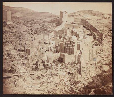 Convent of Mar Saba. 1857 by James Robertson
