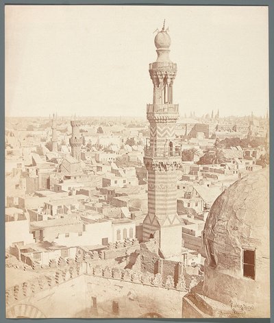 Egypt. Cairo. View from the Madrasa - Mausoleum of Mamluk Emir Sarghitmish (1356) by James Robertson