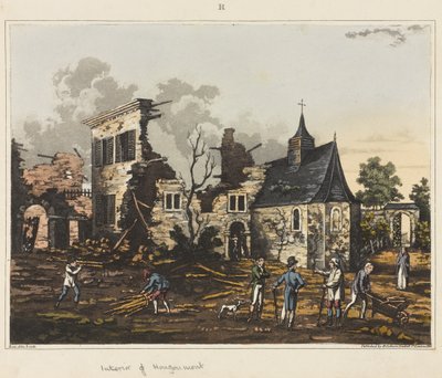 Interior of Hougoumont, from 