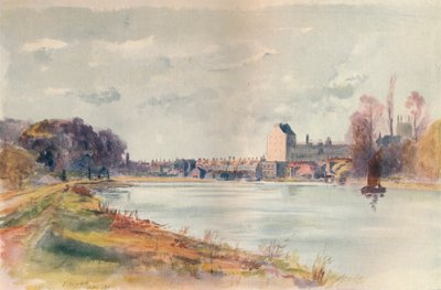 Isleworth, from the Towpath by James S Ogilvy