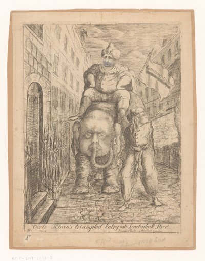Caricature of Charles Fox by James Sayers