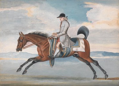 Racehorse at Exercise, Ridden by a Training-Groom by James Seymour