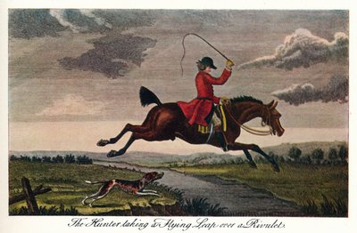 The Hunter Taking A Flying Leap Over A Rivulet by James Seymour