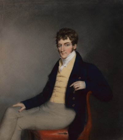 Portrait of a Gentleman in a Yellow Waistcoat, c.1795 by James Sharples