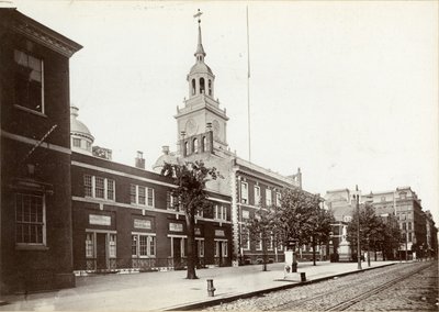Independence Hall, Chestnut Street, South Side between 5th and 6th Streets, 1898 by James Shields