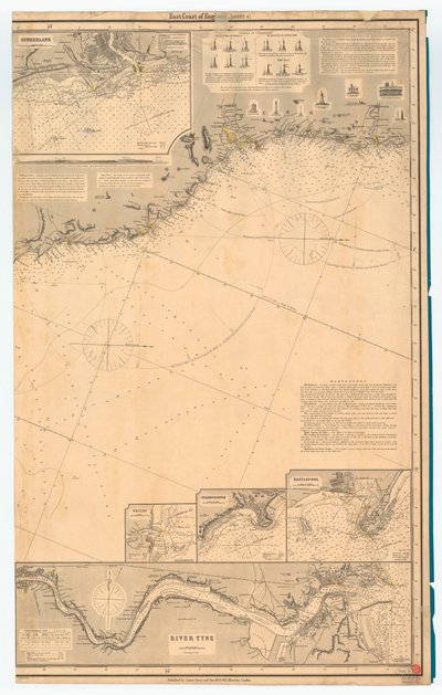 England East Coast. Sheet 4, late 19th century by James & Son Imray