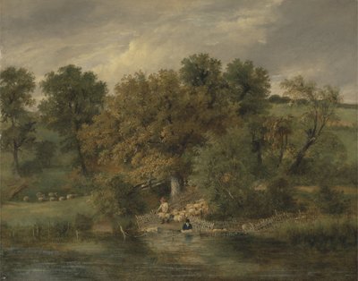 Sheep Washing at Postwick Grove, Norwich by James Stark